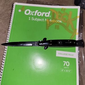 Vintage Italian stiletto AKC New Black